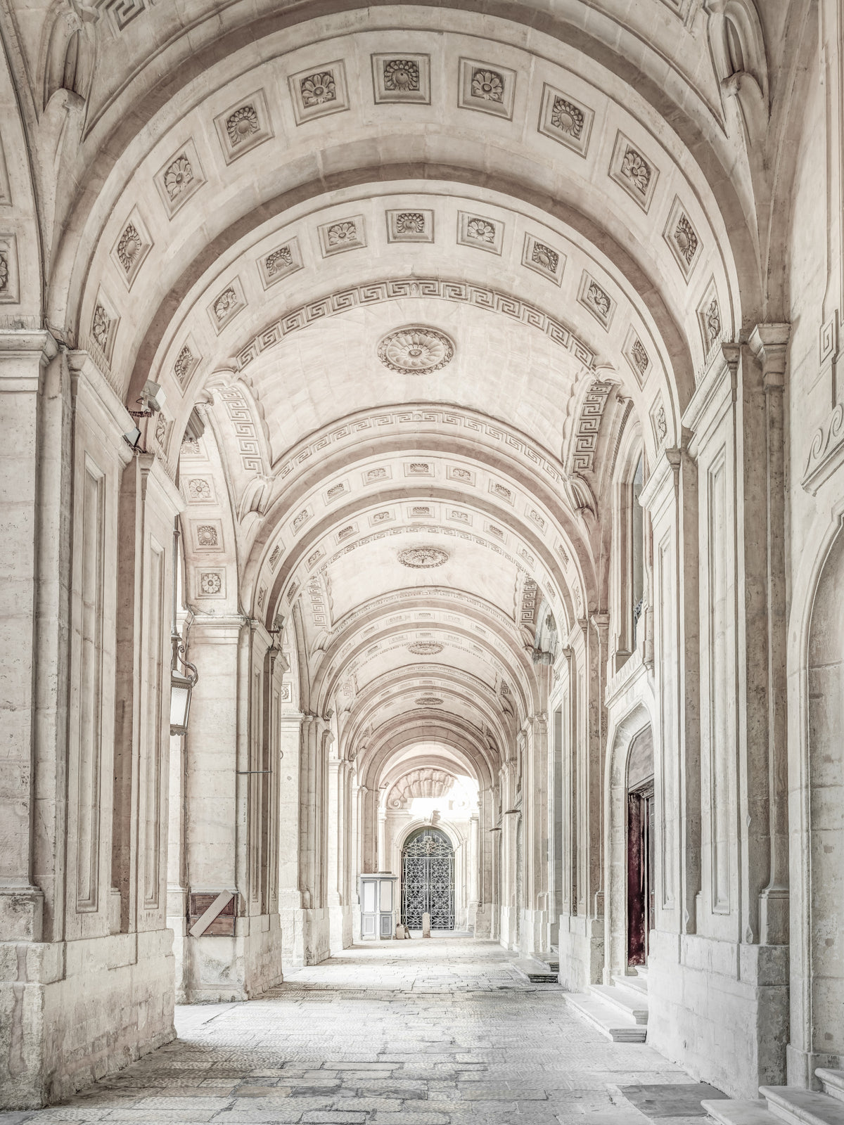 Neoclassical Stone Archway Wall Mural