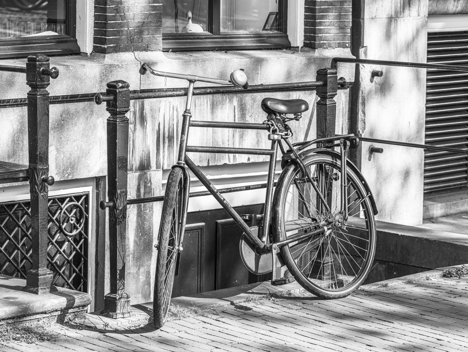 Urban Bicycle Alley Scene Wall Mural