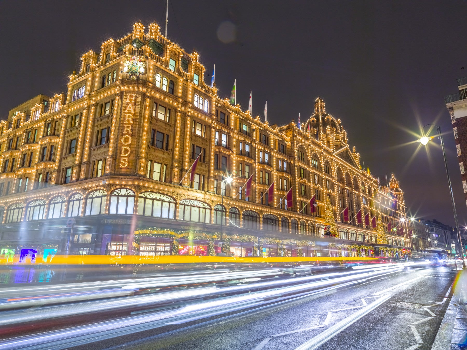 London Landmark Evening Illumination Wall Mural