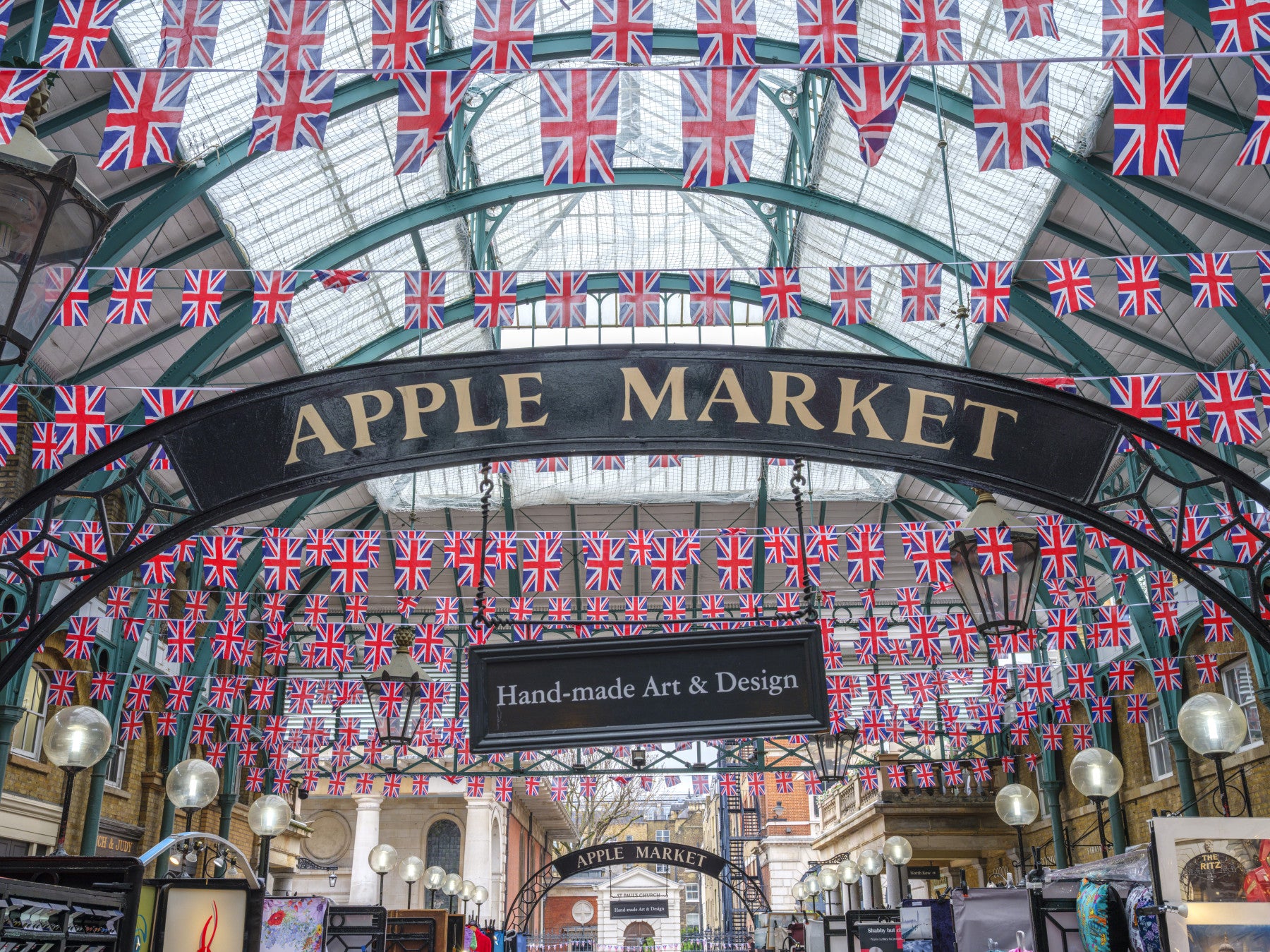 Covent Garden Union Jack Celebration Wall Mural
