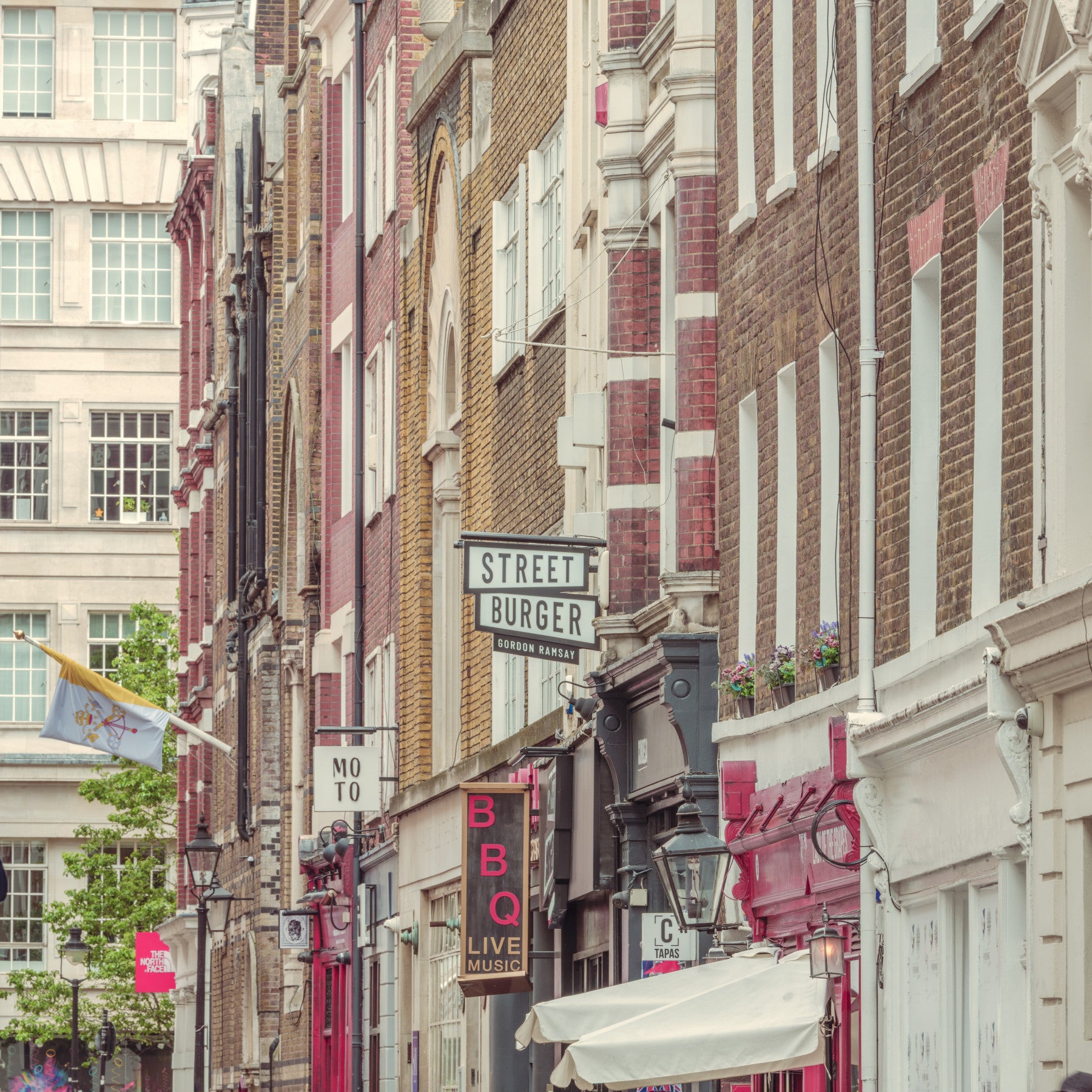 Urban London Streetscape Wall Mural