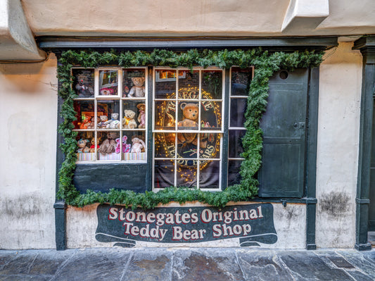 Charming Teddy Bear Shop Front Wall Mural