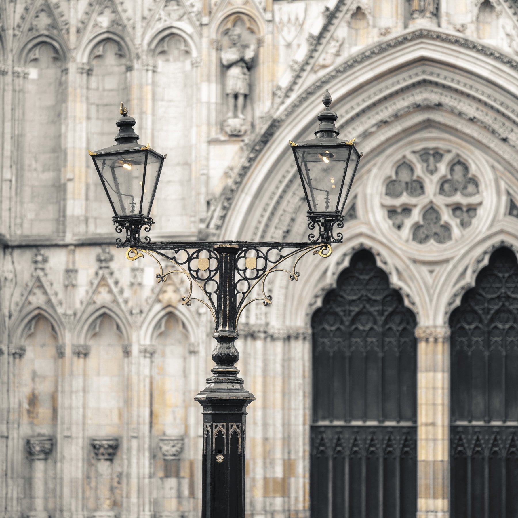 Gothic Cathedral Lantern Wall Mural