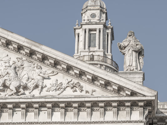 Neoclassical Architectural Facade Wall Mural
