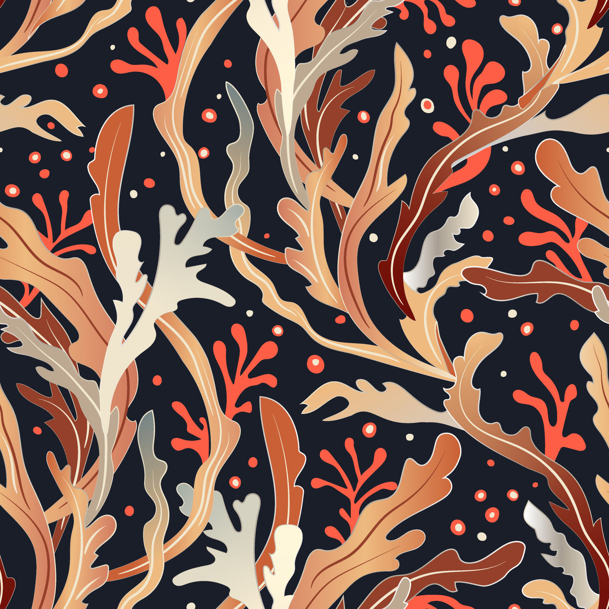 Abstract Foliage Silhouette Wallpaper⁠