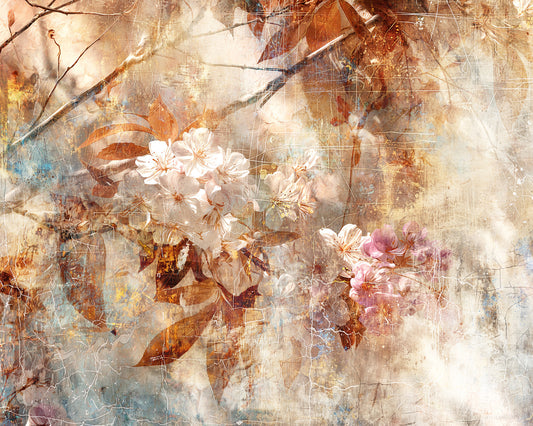 Rustic Blossom Serenade Wall Mural