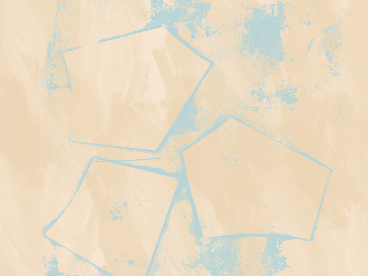Geometric Sand and Sky Abstract Wall Mural in your room — zoomed