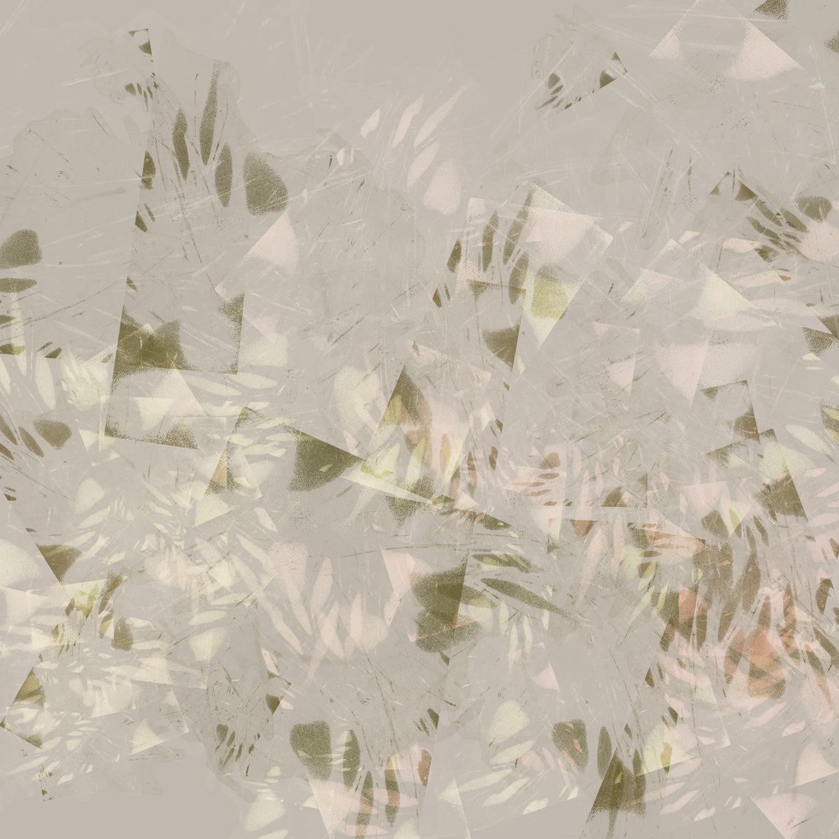 Soft Brushstroke Foliage Wall Mural