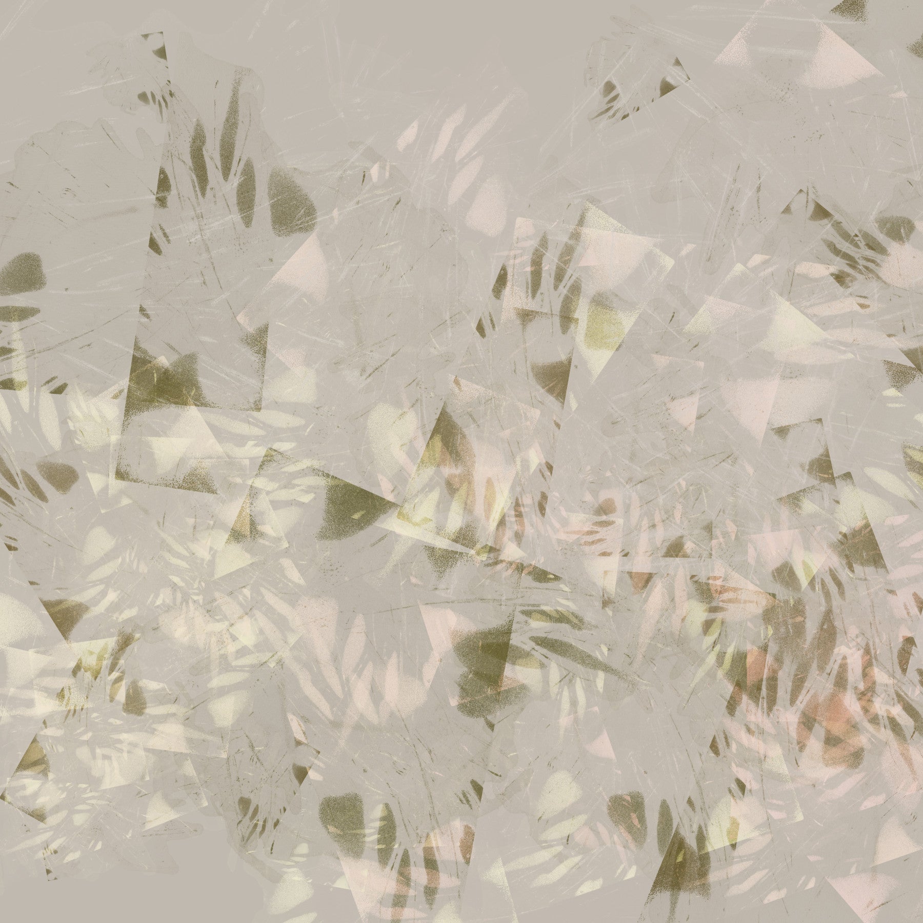 Soft Brushstroke Foliage Wall Mural