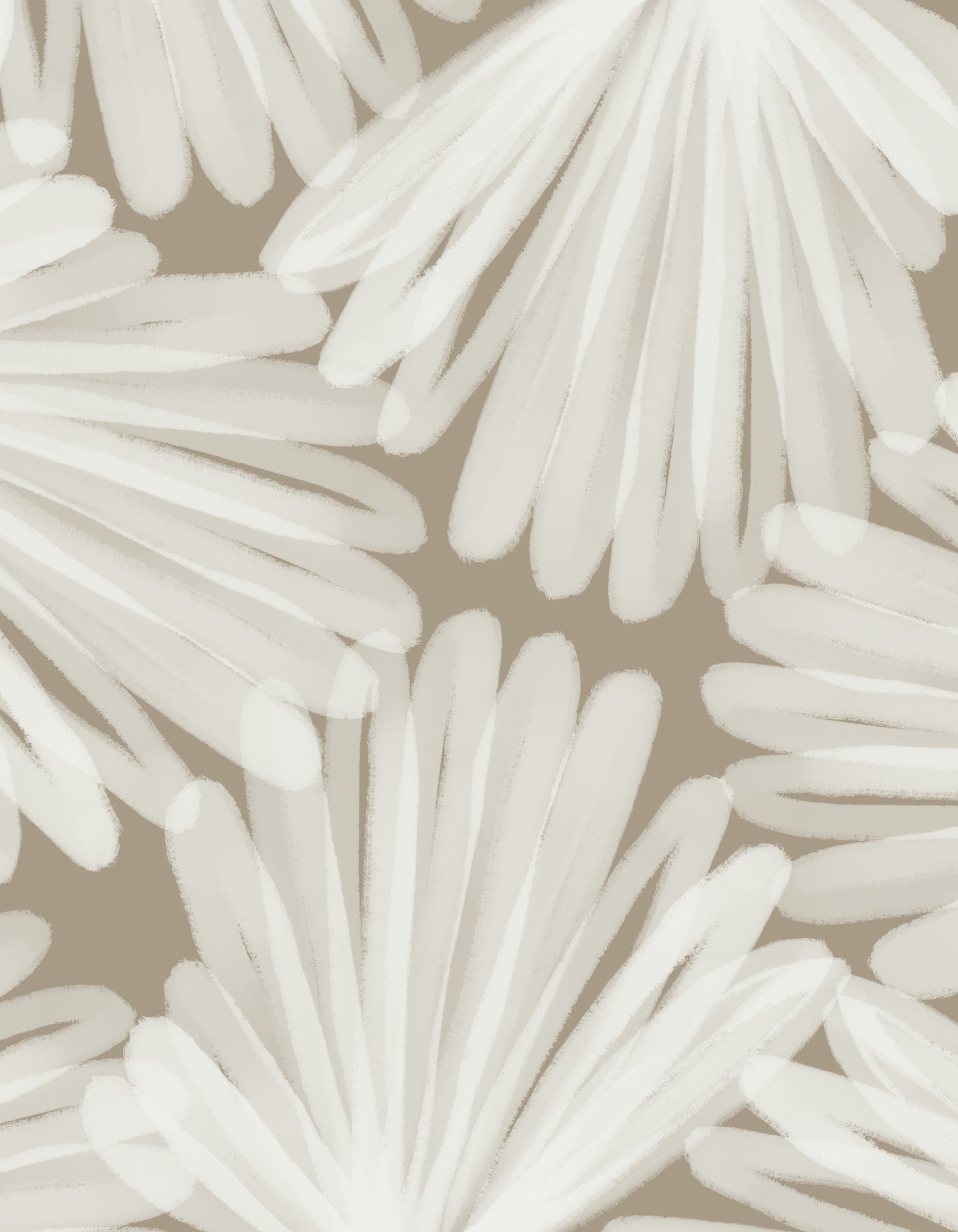 Minimalist Bloom Layers Wall Mural