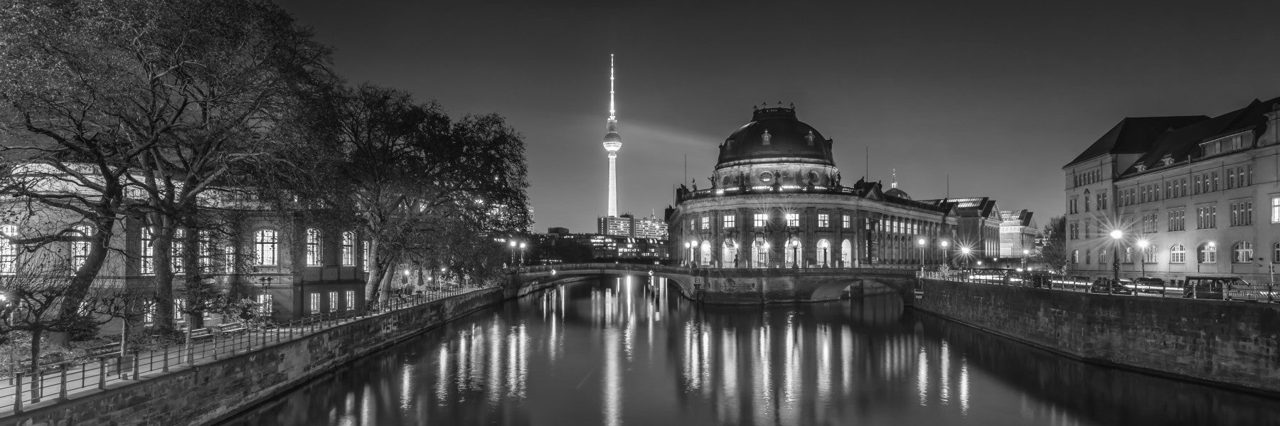 Berlin Metropolitan Night View Wall Mural