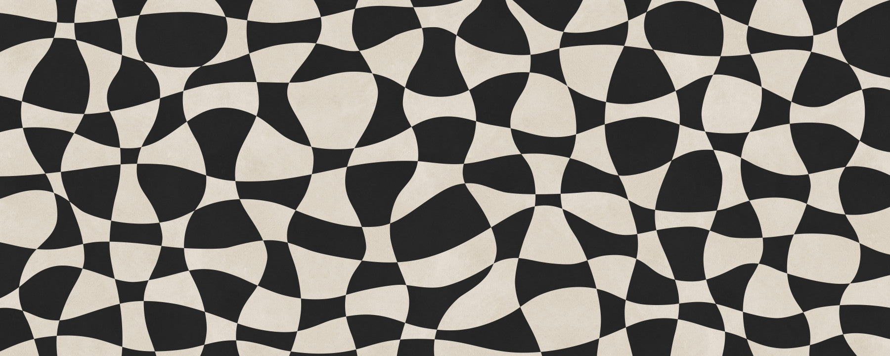 Wavy Monochrome Geometry Wall Mural