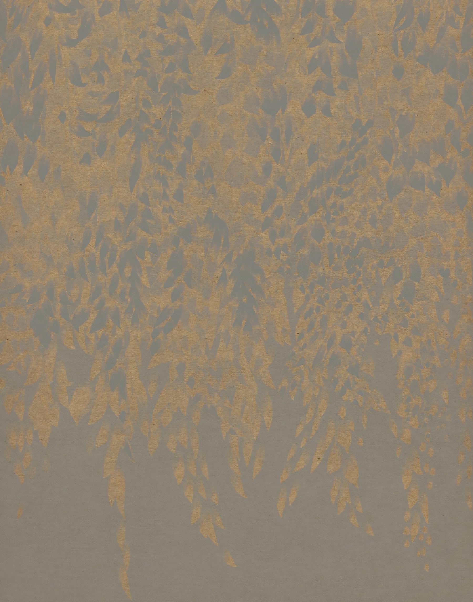 Ethereal Willow Cascade in Neutral Tones Wall Mural