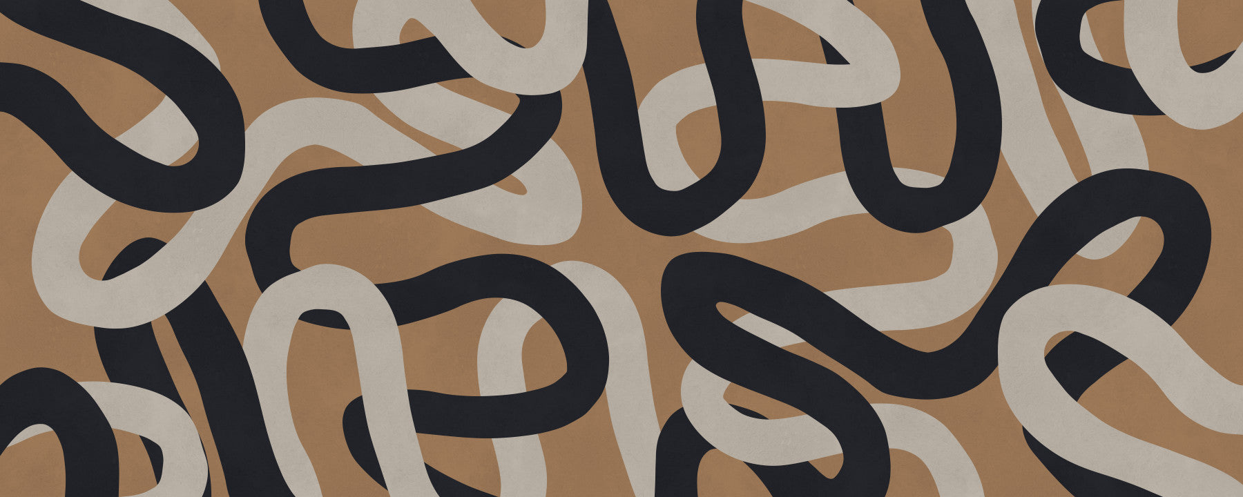 Intertwined Earthy Curves Wall Mural