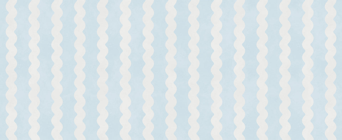 Soft Serenity Wavy Stripes Wall Mural