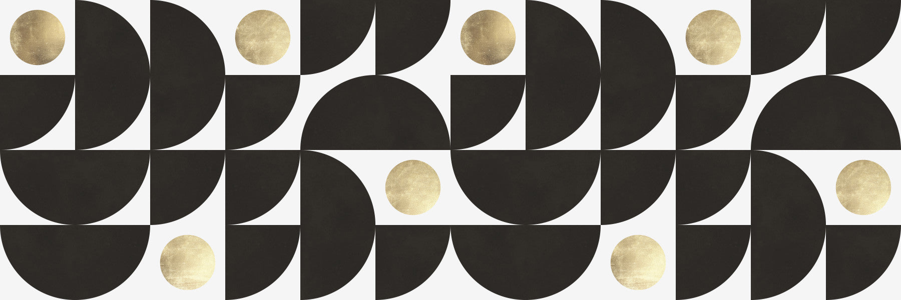 Abstract Gold Sunburst Monochrome Art Wall Mural