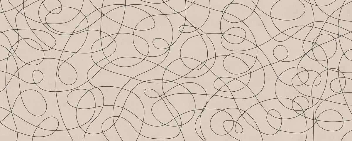 Abstract Ink Flow Pattern Wall Mural in your room — zoomed
