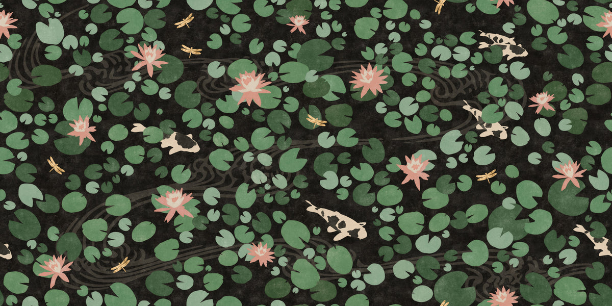 Lily Pad Pond Wallpaper⁠ in your room — zoomed