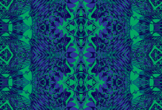 Blue & Green Modern Baroque Maximalist - BELLAGIO Wallpaper