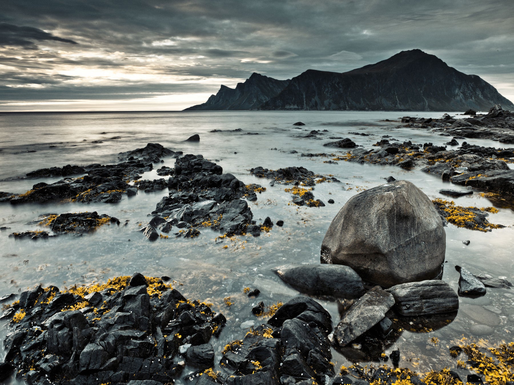 Nordic Coastal Mountain Range Wall Mural