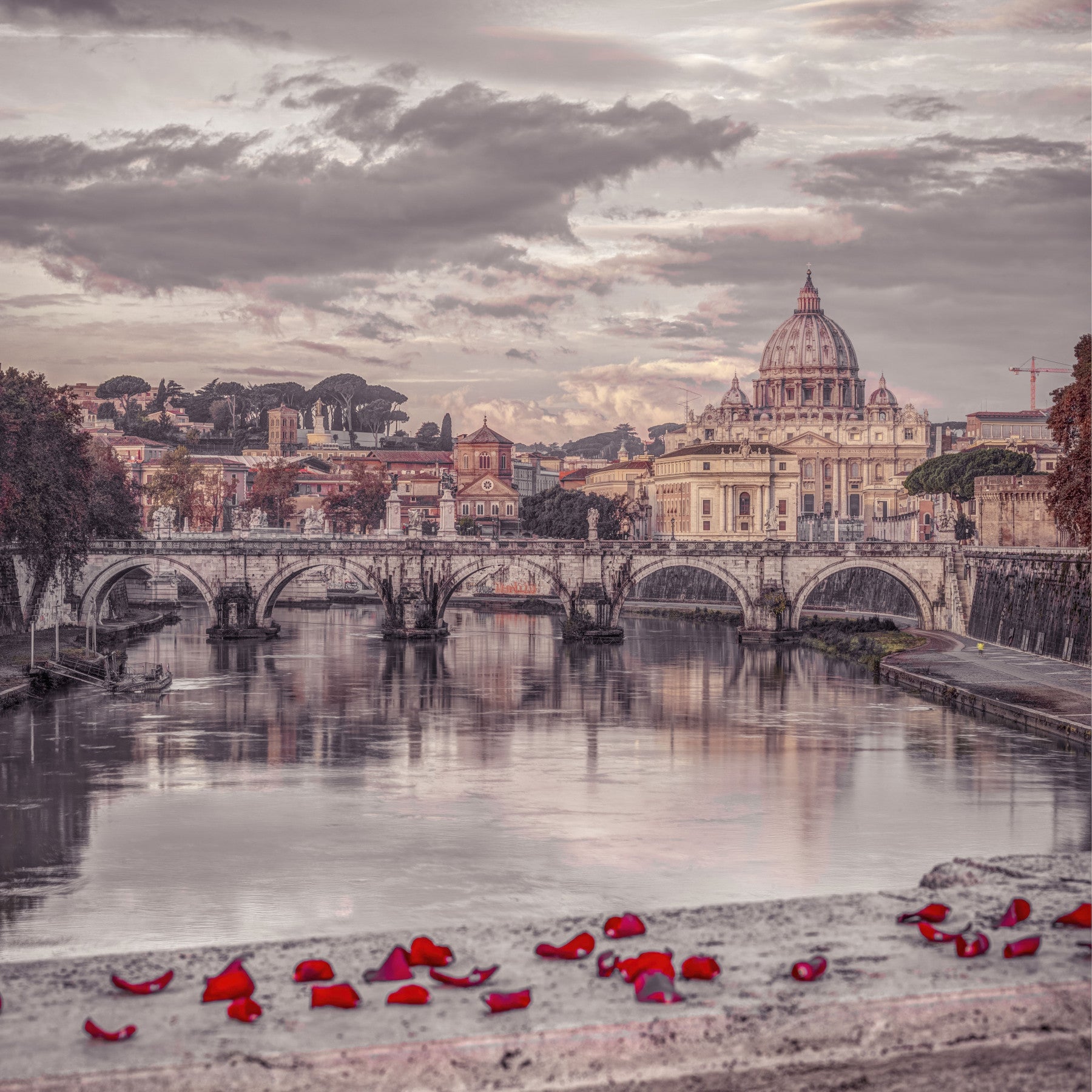 Twilight St. Peter's Basilica View Wall Mural