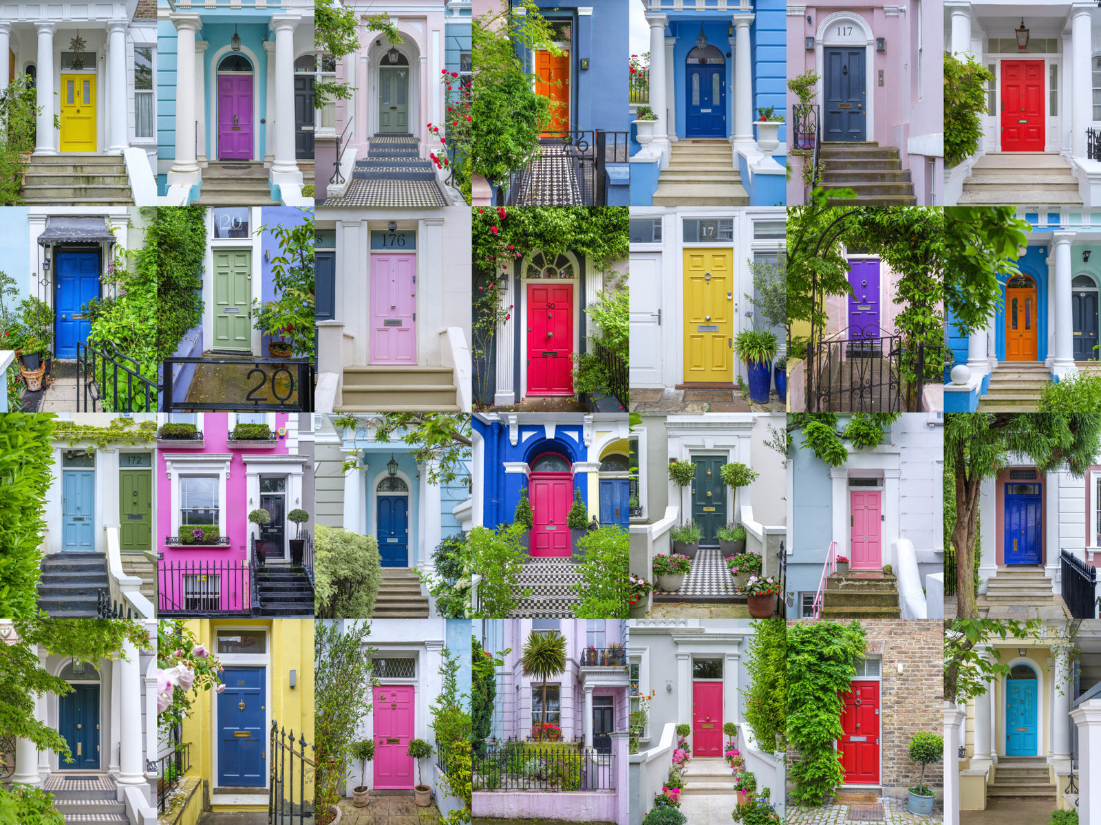 Urban Entrance Architectural Mosaic Wall Mural