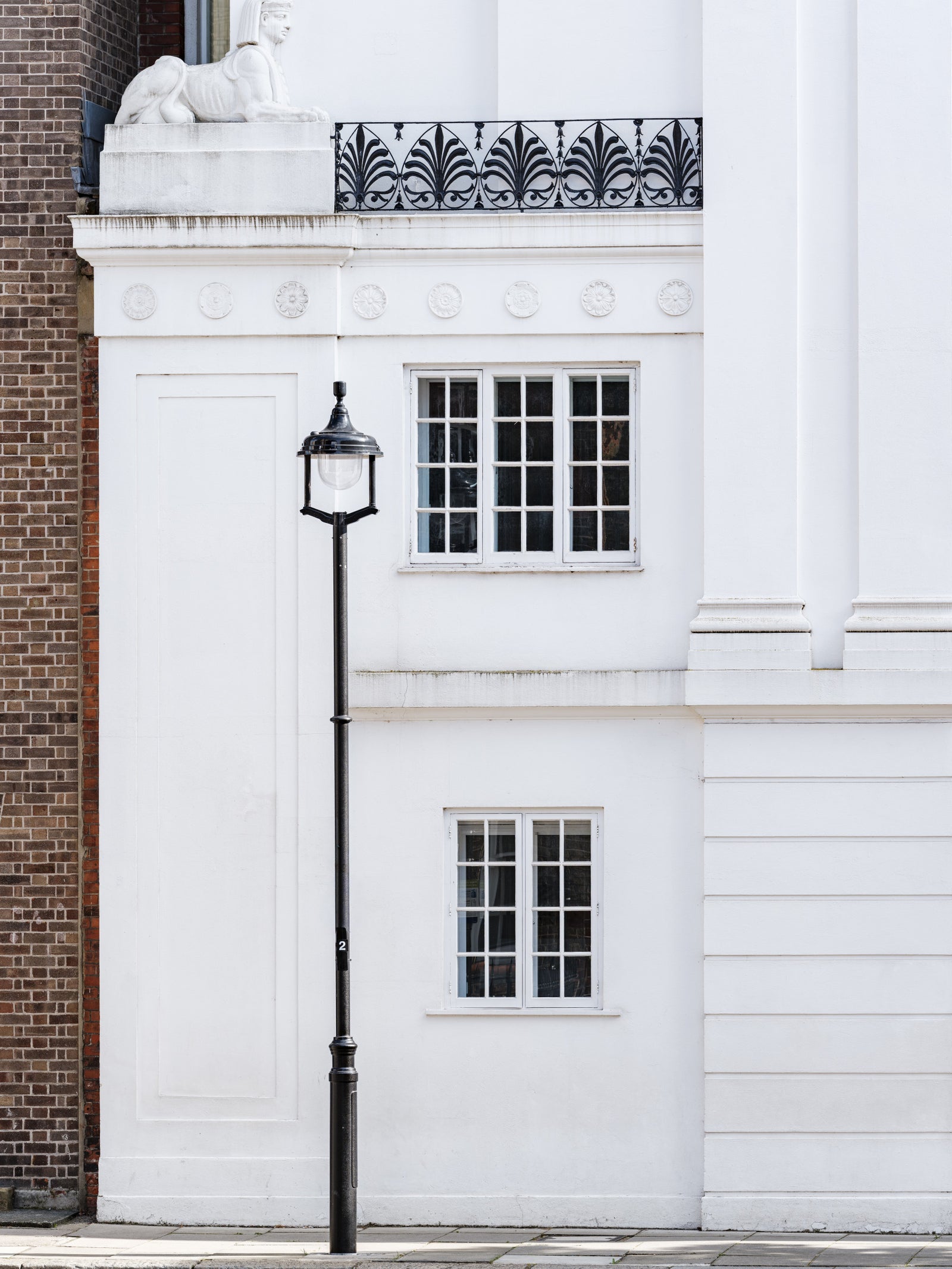 Neoclassical London Architectural Facade Wall Mural