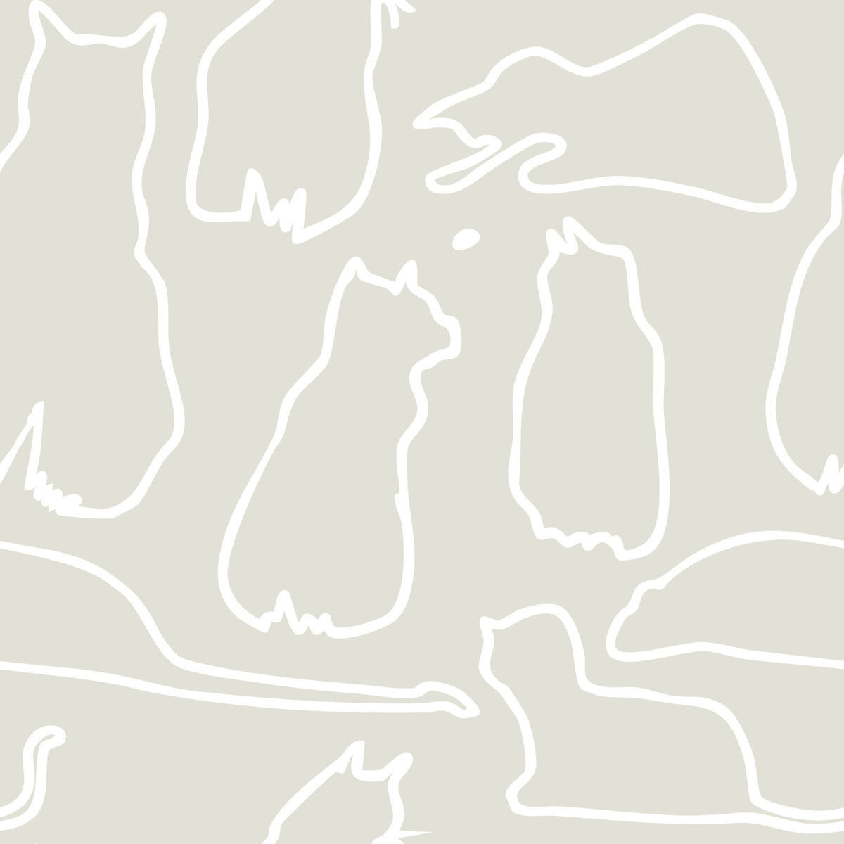 Munki and the Spot - Beige Wallpaper⁠