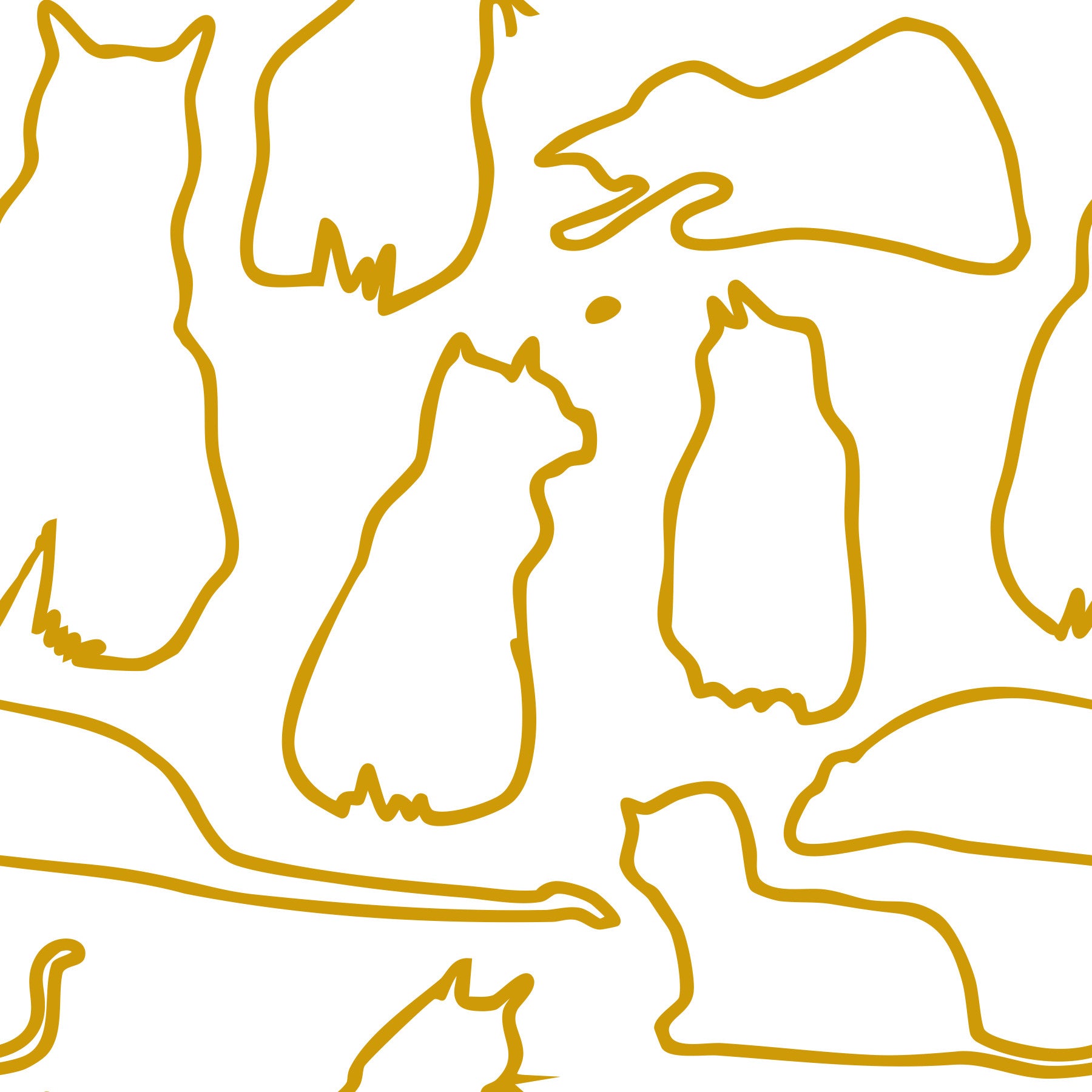 Munki and the Spot - Mustard Wallpaper⁠
