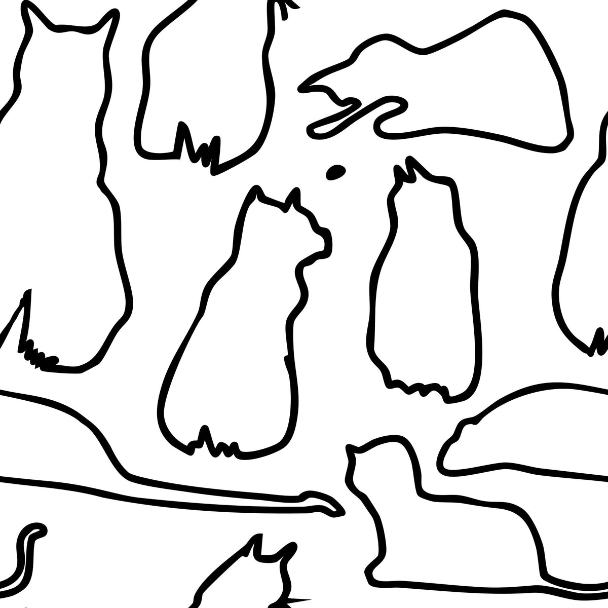Munki and the Spot - Black & White Wallpaper⁠ in your room — zoomed
