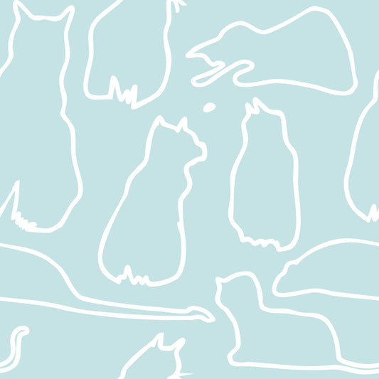 Munki and the Spot - Water & White Wallpaper⁠