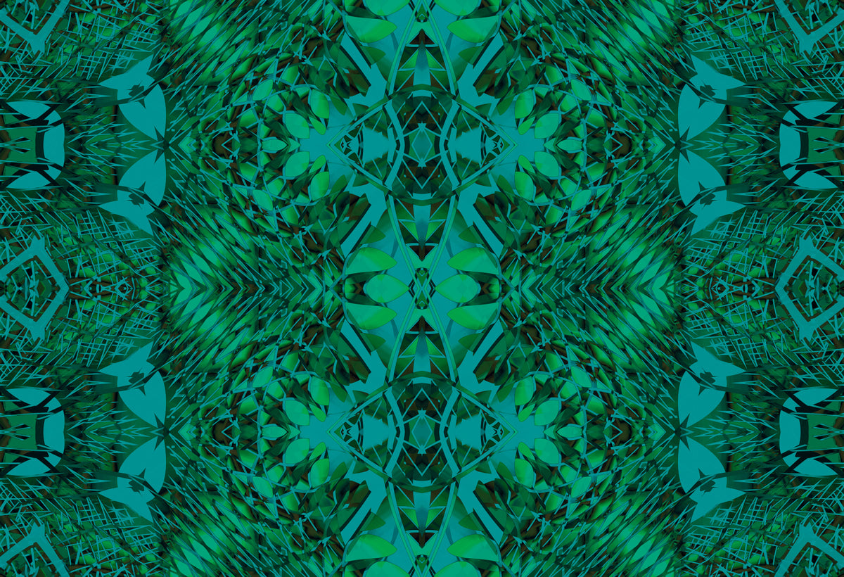 Emerald Green Botanical Baroque - BELLAGIO Wallpaper⁠