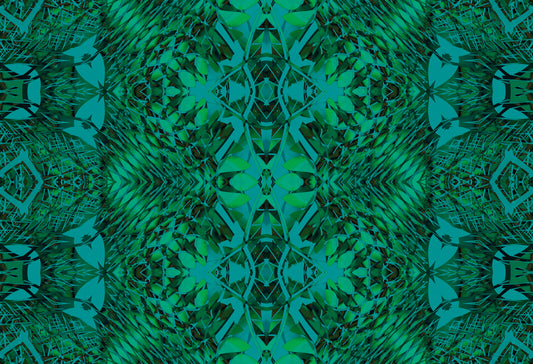 Emerald Green Botanical Baroque - BELLAGIO Wallpaper⁠