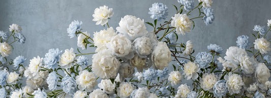 Ethereal Blue Blossom Wall Mural
