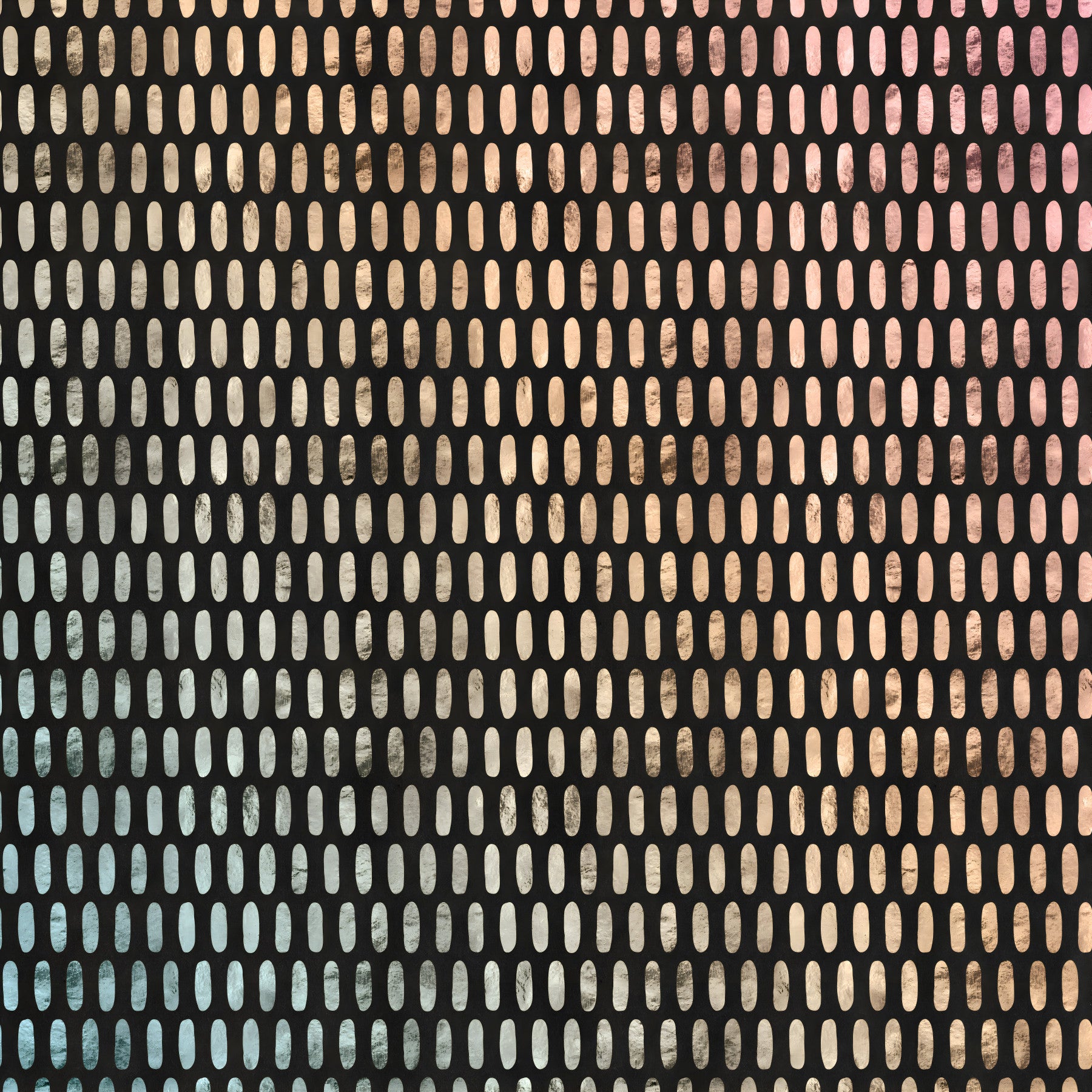 Iridescent Ovals on Black Wall Mural