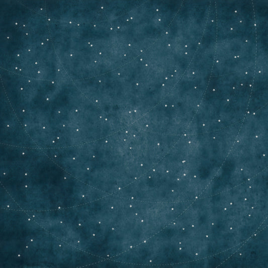 Starry Map - Midnight Blue Wall Mural