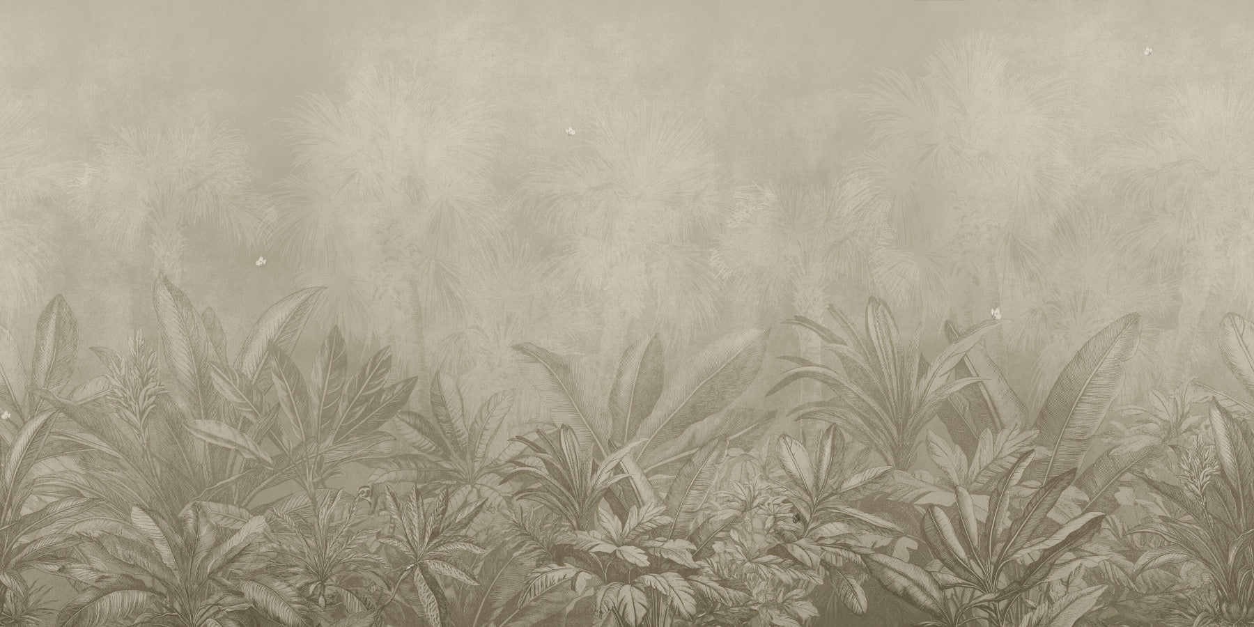 Jungle Mists - Bisque Wall Mural