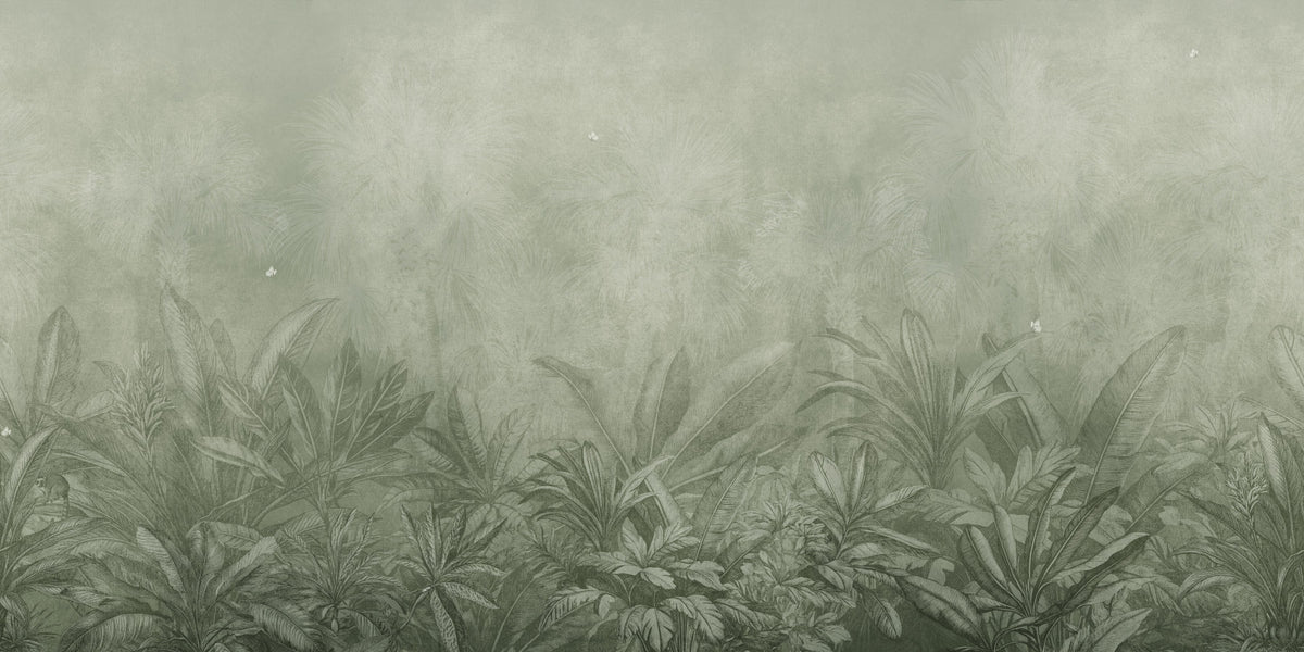 Jungle Mists - Sage Wall Mural