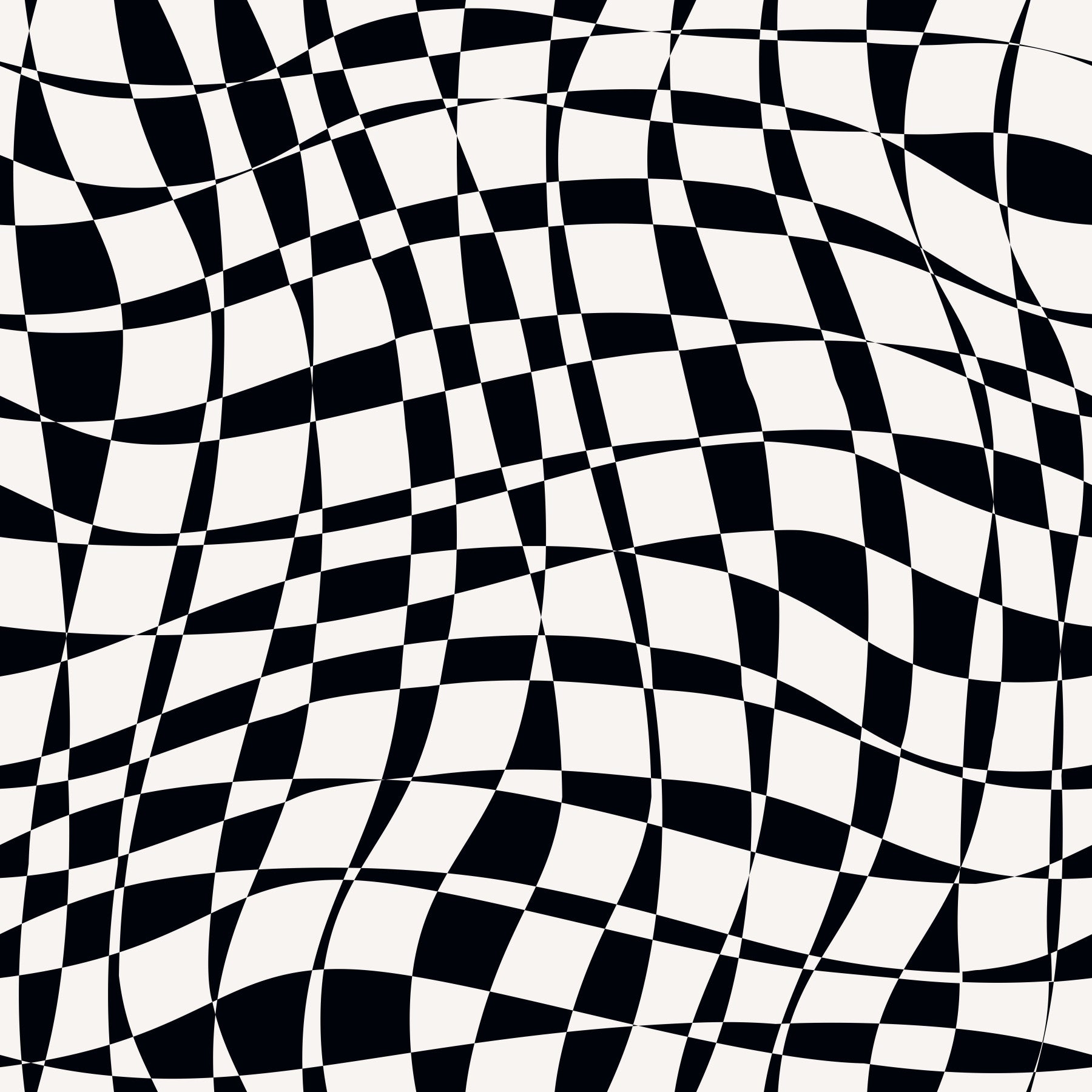 Warped Monochrome Checkerboard Wallpaper⁠