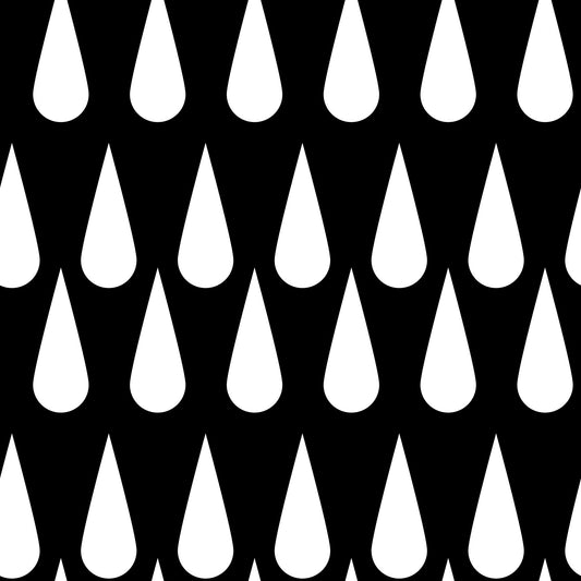 Minimalist Monochrome Raindrop Pattern Wallpaper⁠