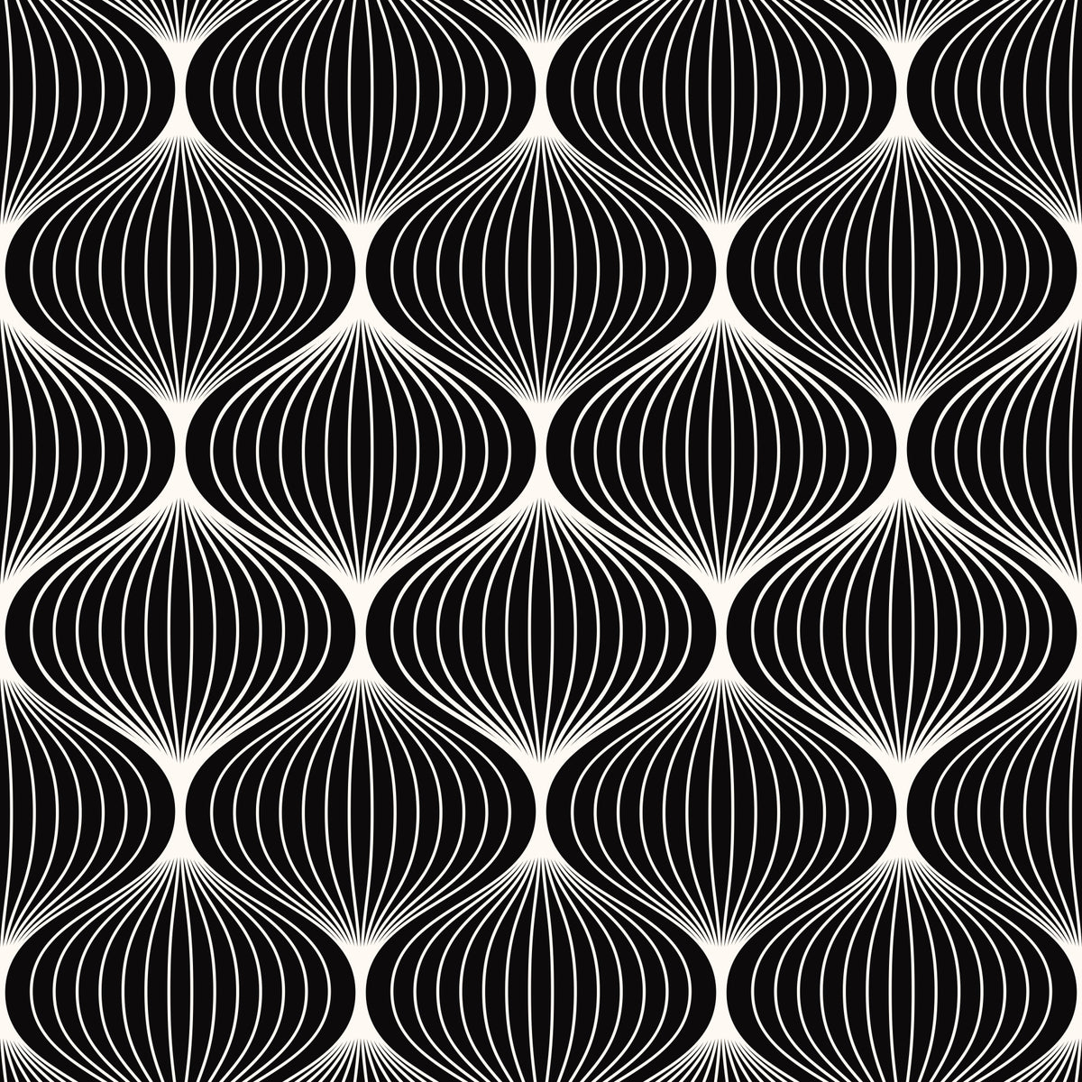 Monochrome Geometric Arcs Wallpaper⁠