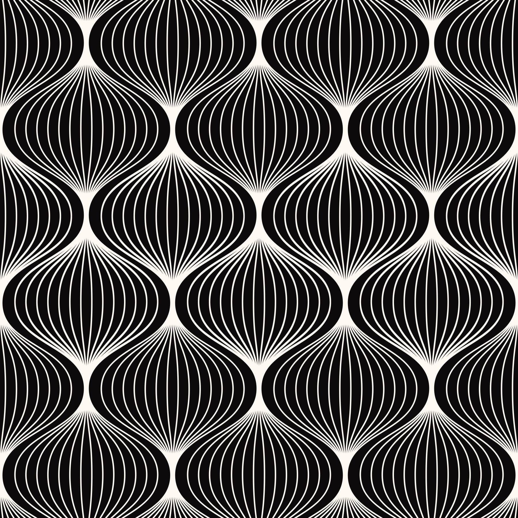 Monochrome Geometric Arcs Wallpaper⁠