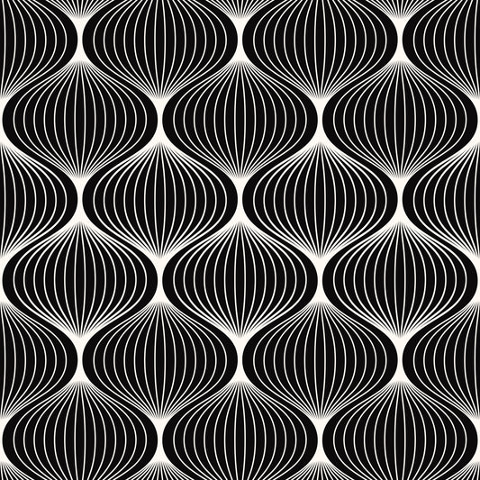Monochrome Geometric Arcs Wallpaper⁠