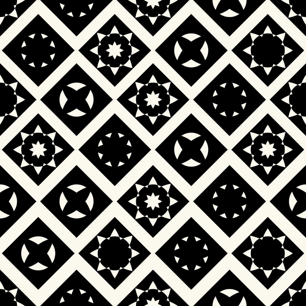 Abstract Star Diamond Tile Wallpaper⁠