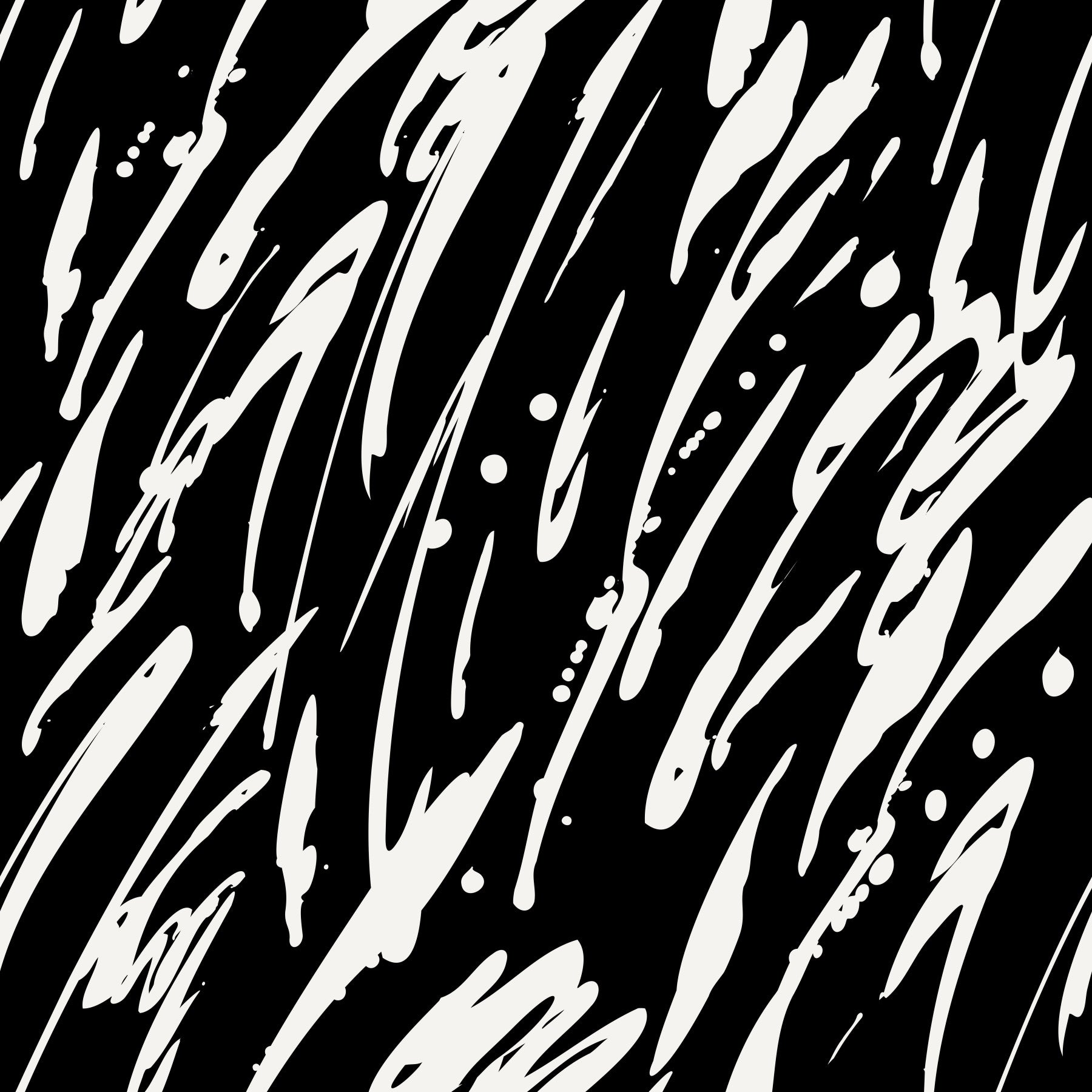 Monochrome Abstract Brushwork Wallpaper⁠