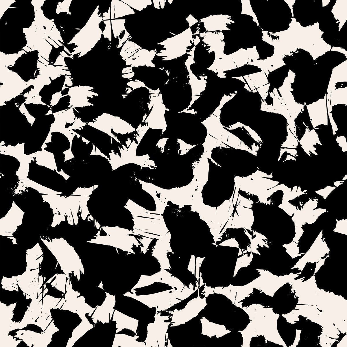 Monochromatic Ink Splatter Abstract Wallpaper⁠