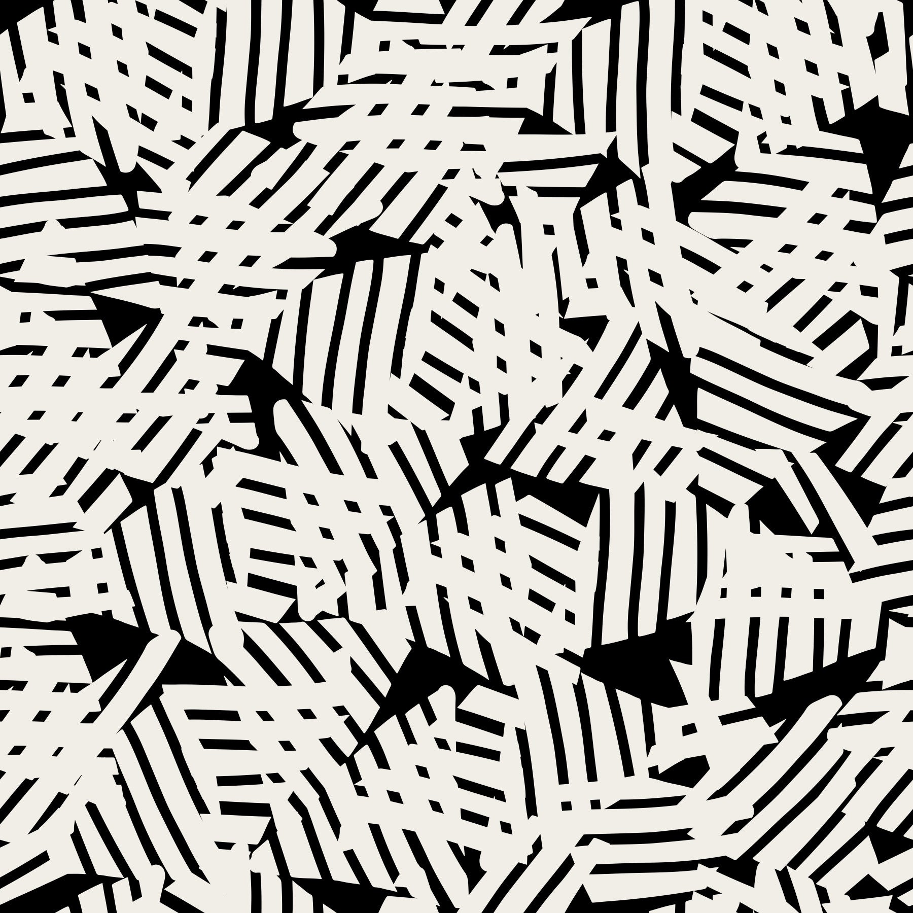 Monochrome Geometric Grid Wallpaper⁠