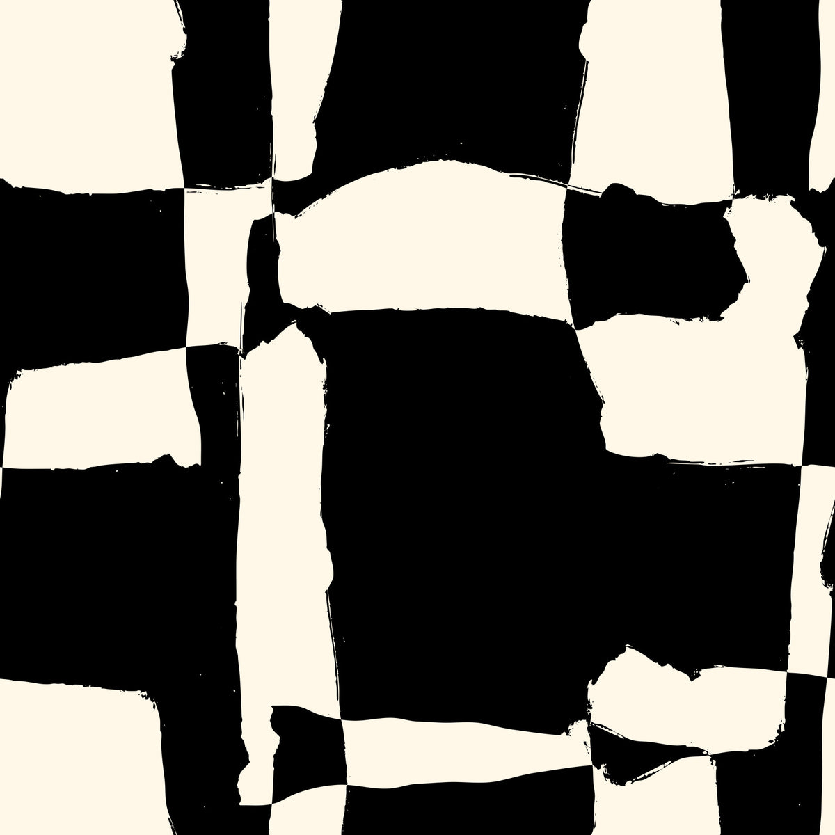 Hand-Drawn Monochrome Blocks Wallpaper⁠ in your room — zoomed