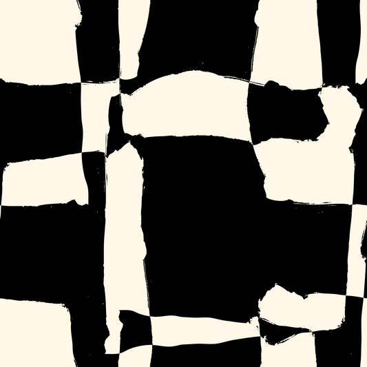 Hand-Drawn Monochrome Blocks Wallpaper⁠