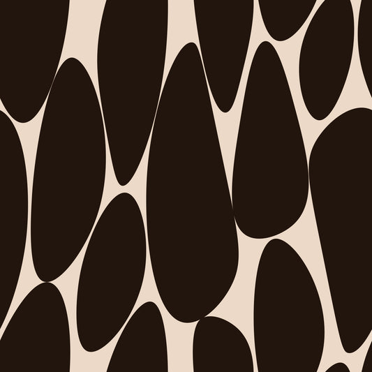 Contemporary Flowing Shapes Wallpaper⁠